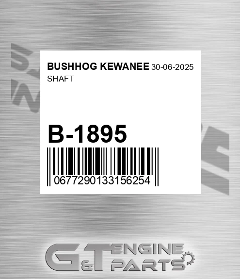 B-1895 Shaft for BUSHHOG KEWANEE