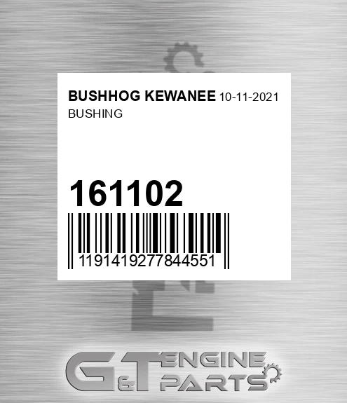 161102 Bushing for BUSHHOG KEWANEE