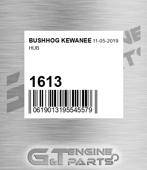1613 Hub for BUSHHOG KEWANEE