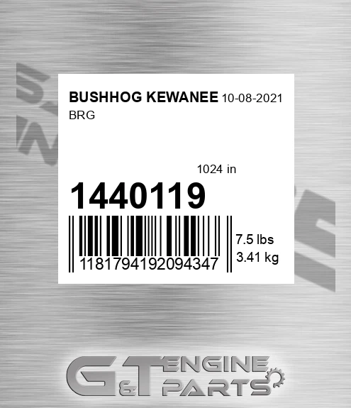 1440119 Brg for BUSHHOG KEWANEE