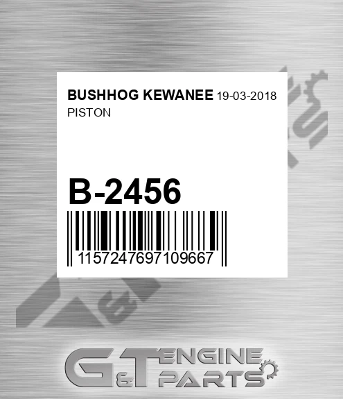 B-2456 Piston for BUSHHOG KEWANEE