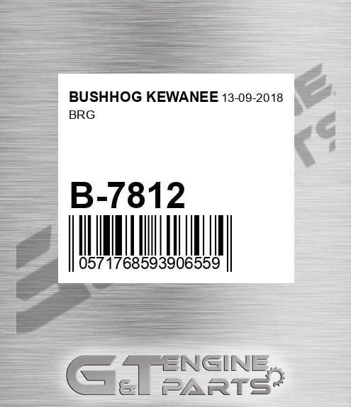 B-7812 Brg for BUSHHOG KEWANEE