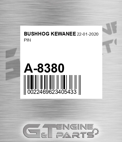 A-8380 Pin for BUSHHOG KEWANEE