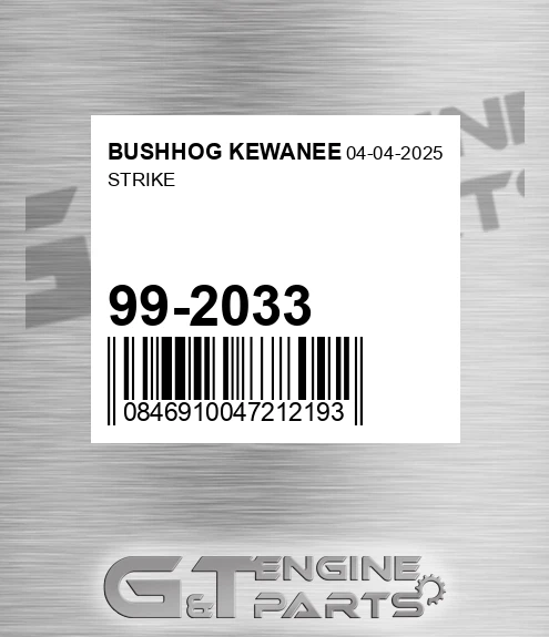 99-2033 Strike for BUSHHOG KEWANEE
