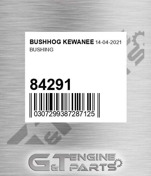 84291 Bushing for BUSHHOG KEWANEE