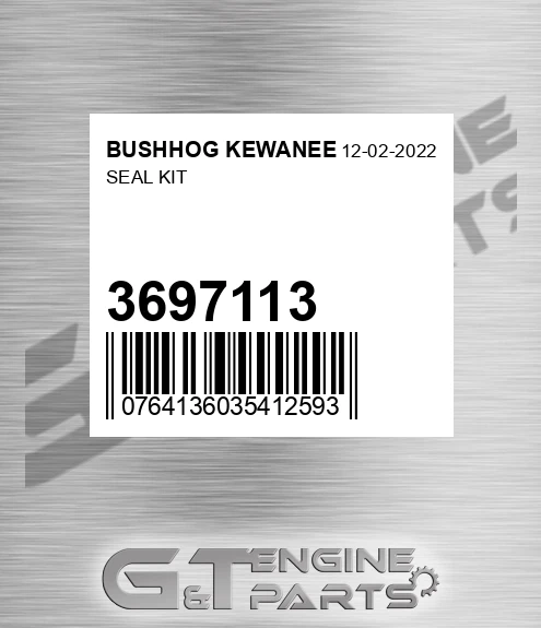 3697113 Seal Kit for BUSHHOG KEWANEE