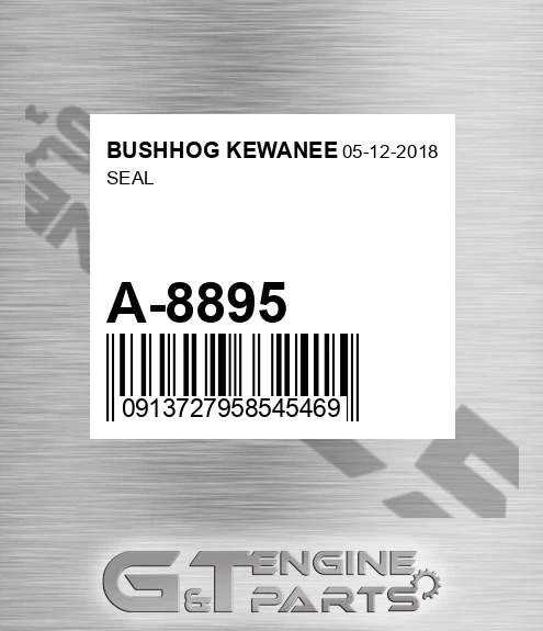 A-8895 Seal for BUSHHOG KEWANEE