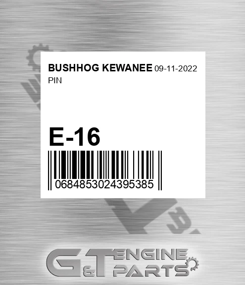E-16 Pin for BUSHHOG KEWANEE