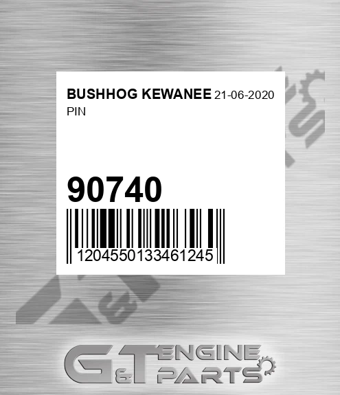 90740 Pin for BUSHHOG KEWANEE