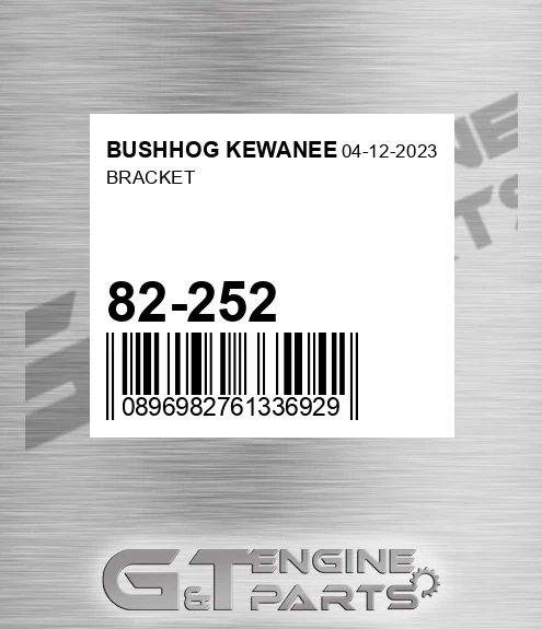 82-252 Bracket for BUSHHOG KEWANEE