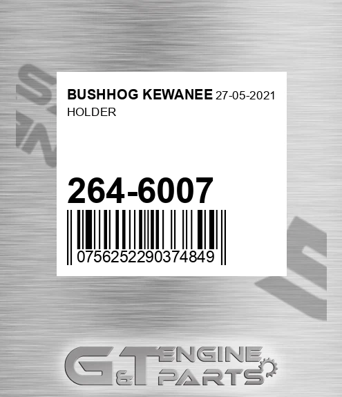 264-6007 Holder for BUSHHOG KEWANEE