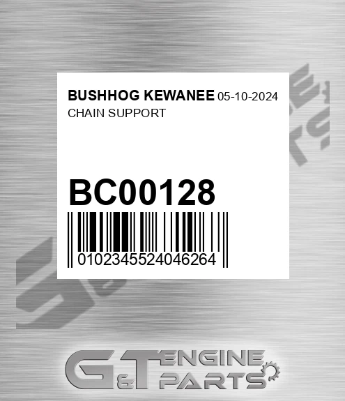 BC00128 BUSHHOG KEWANEE Chain Support