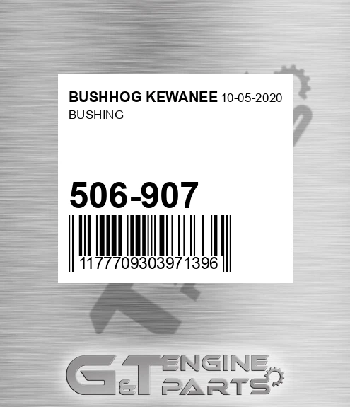 506-907 Bushing for BUSHHOG KEWANEE