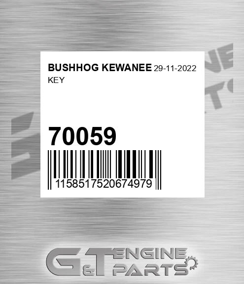 70059 Key