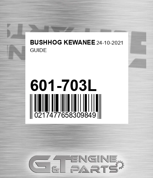 601-703L Guide for BUSHHOG KEWANEE