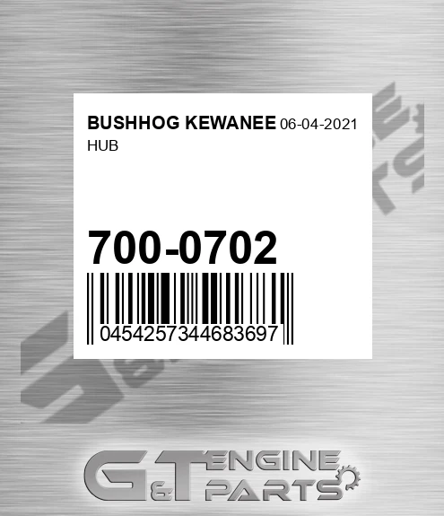 700-0702 Hub for BUSHHOG KEWANEE