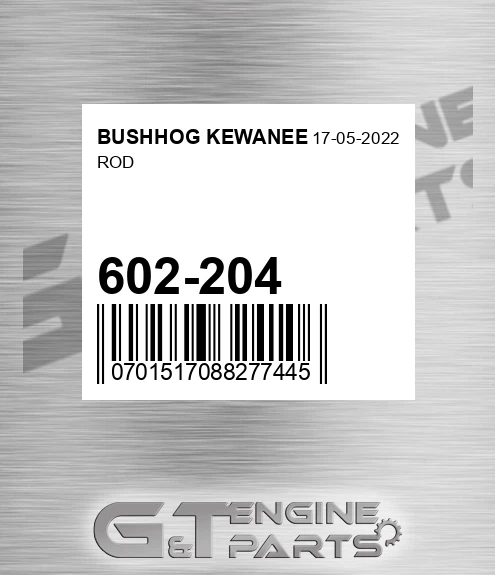 602-204 Rod for BUSHHOG KEWANEE