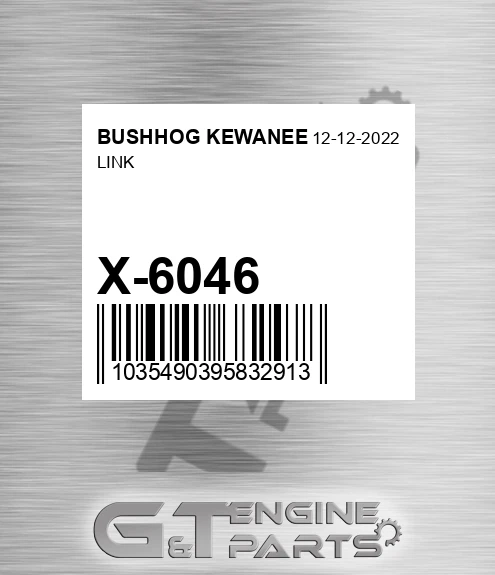 X-6046 Link for BUSHHOG KEWANEE