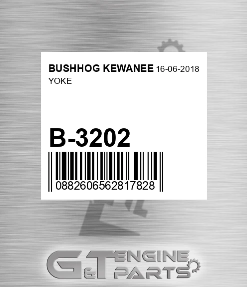 B-3202 Yoke for BUSHHOG KEWANEE