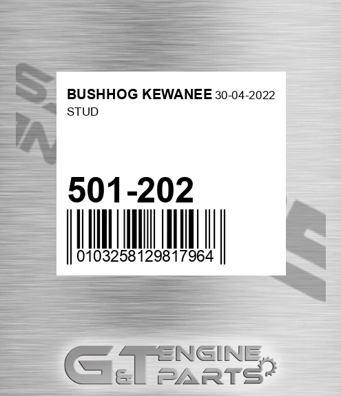 501-202 Stud for BUSHHOG KEWANEE