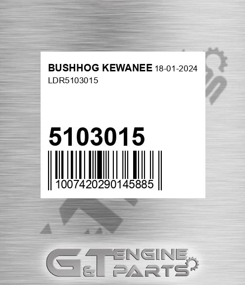 5103015 Ldr for BUSHHOG KEWANEE