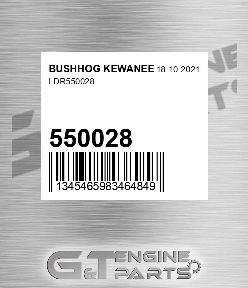 550028 Ldr for BUSHHOG KEWANEE