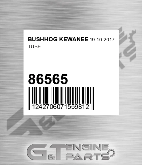 86565 Tube for BUSHHOG KEWANEE