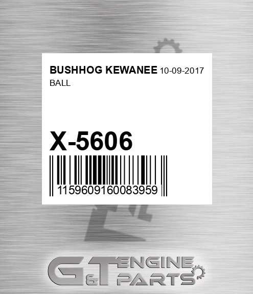 X-5606 Ball for BUSHHOG KEWANEE