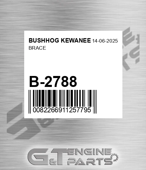 B-2788 Brace for BUSHHOG KEWANEE