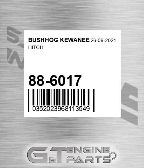 88-6017 Hitch for BUSHHOG KEWANEE