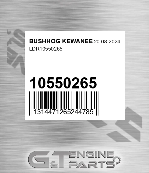 10550265 Ldr for BUSHHOG KEWANEE