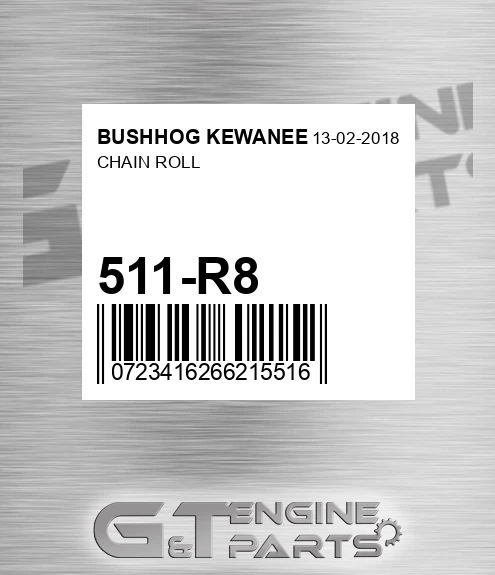 511-R8 Chain Roll for BUSHHOG KEWANEE