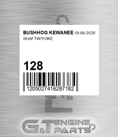 128 Shaftw/yoke