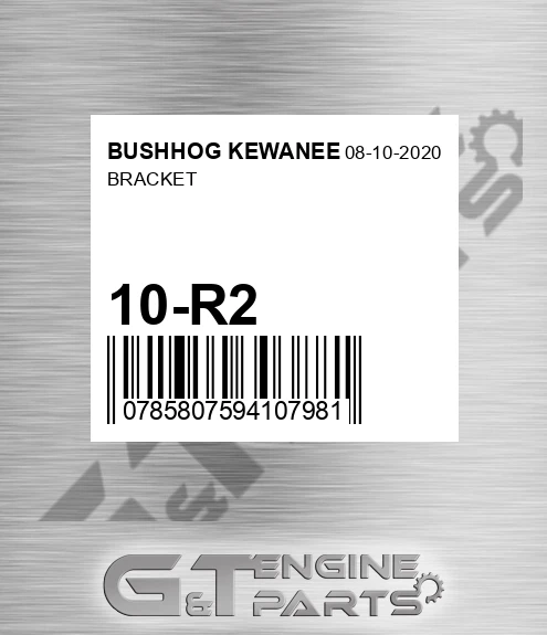 10-R2 Bracket for BUSHHOG KEWANEE