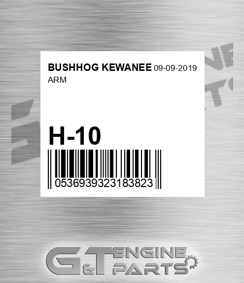 H-10 Arm for BUSHHOG KEWANEE