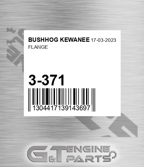 3-371 Flange for BUSHHOG KEWANEE