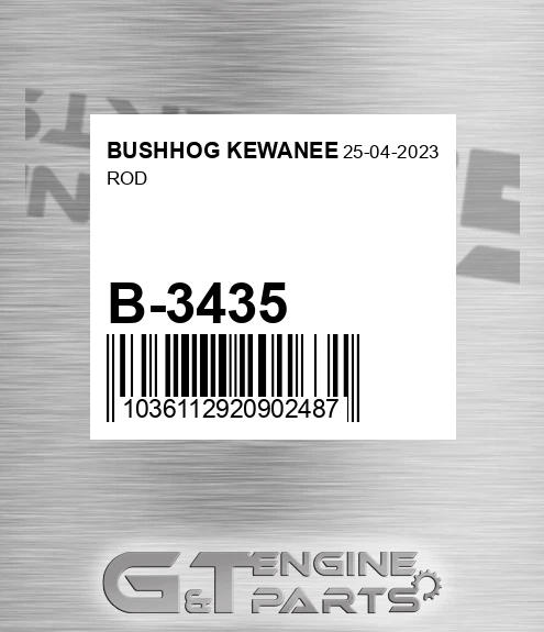 B-3435 Rod for BUSHHOG KEWANEE