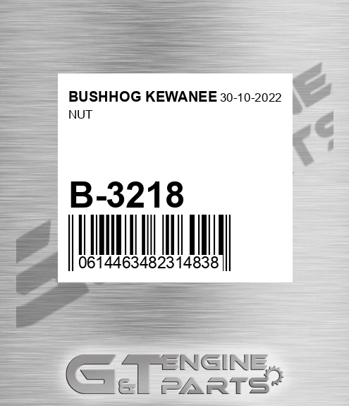 B-3218 Nut for BUSHHOG KEWANEE