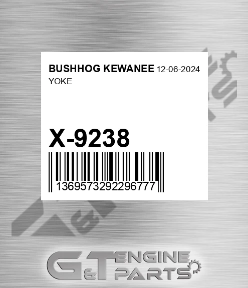 X-9238 Yoke for BUSHHOG KEWANEE