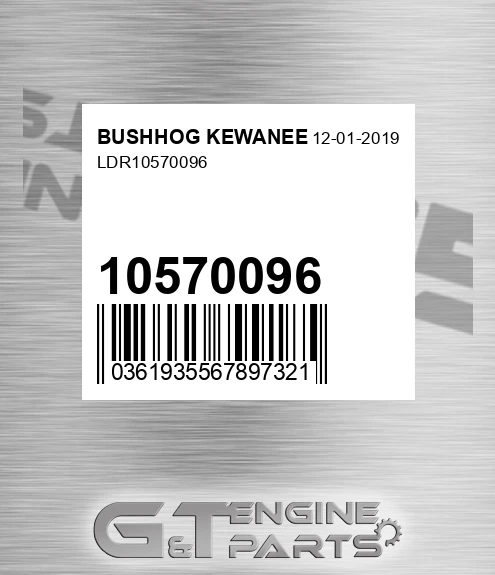 10570096 Ldr for BUSHHOG KEWANEE