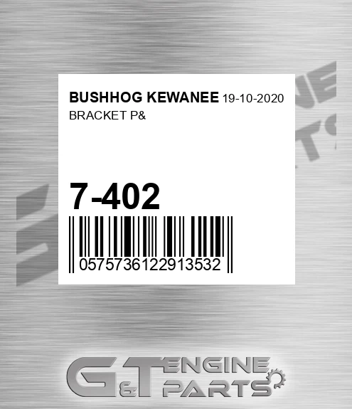 7-402 Bracket P& for BUSHHOG KEWANEE