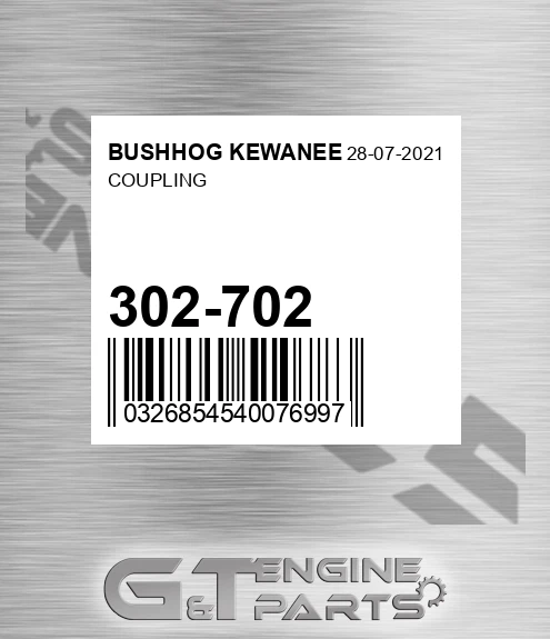 302-702 Coupling for BUSHHOG KEWANEE