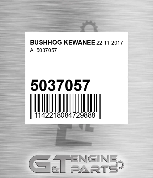 5037057 Al for BUSHHOG KEWANEE