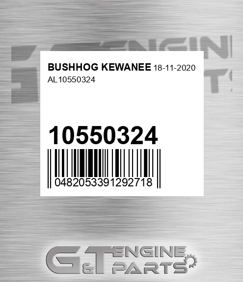 10550324 Al for BUSHHOG KEWANEE