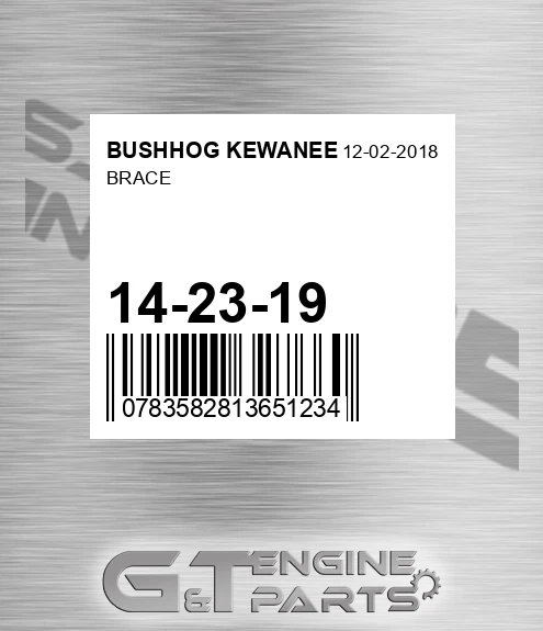 14-23-19 Brace for BUSHHOG KEWANEE