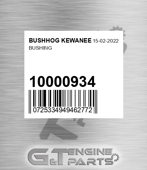 10000934 Bushing for BUSHHOG KEWANEE