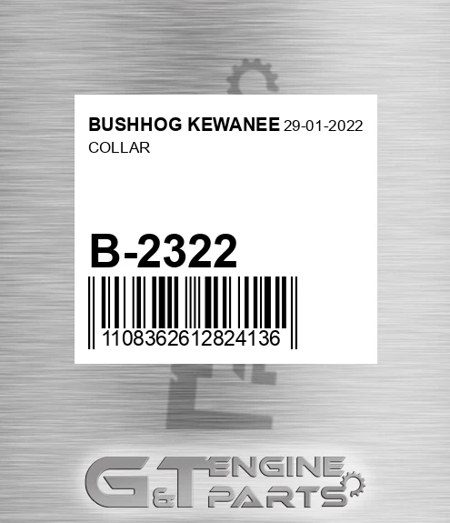 B-2322 Collar for BUSHHOG KEWANEE