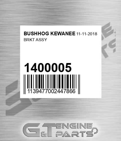 1400005 Brkt Assy for BUSHHOG KEWANEE