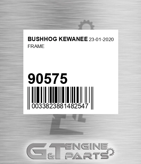 90575 Frame for BUSHHOG KEWANEE