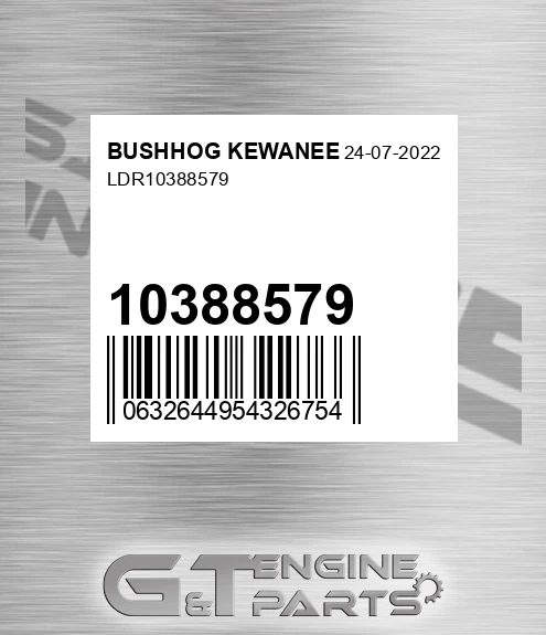 10388579 Ldr for BUSHHOG KEWANEE